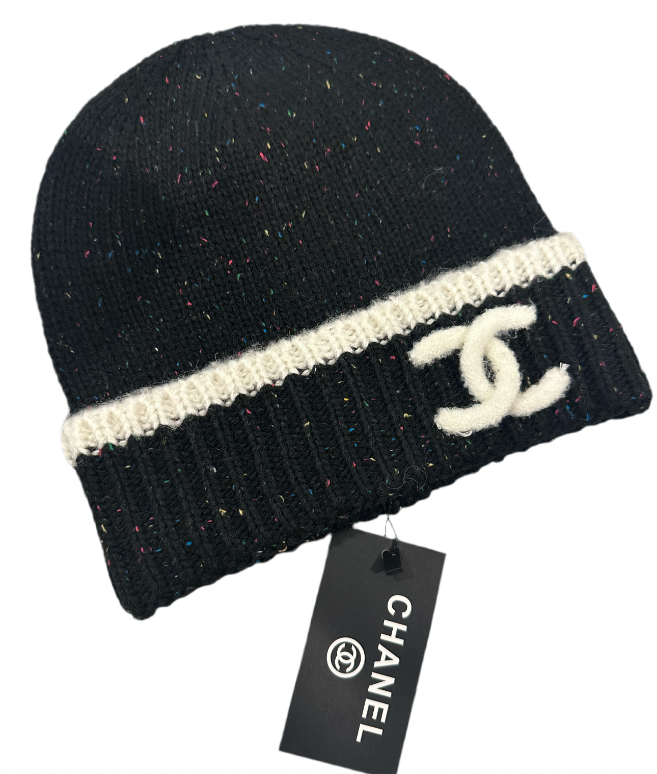 Black coco beanie