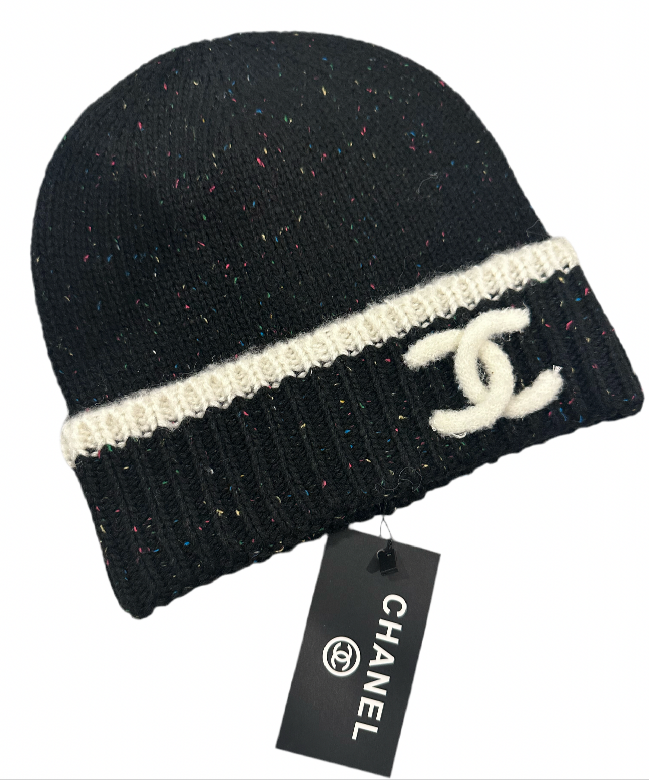 Black coco beanie