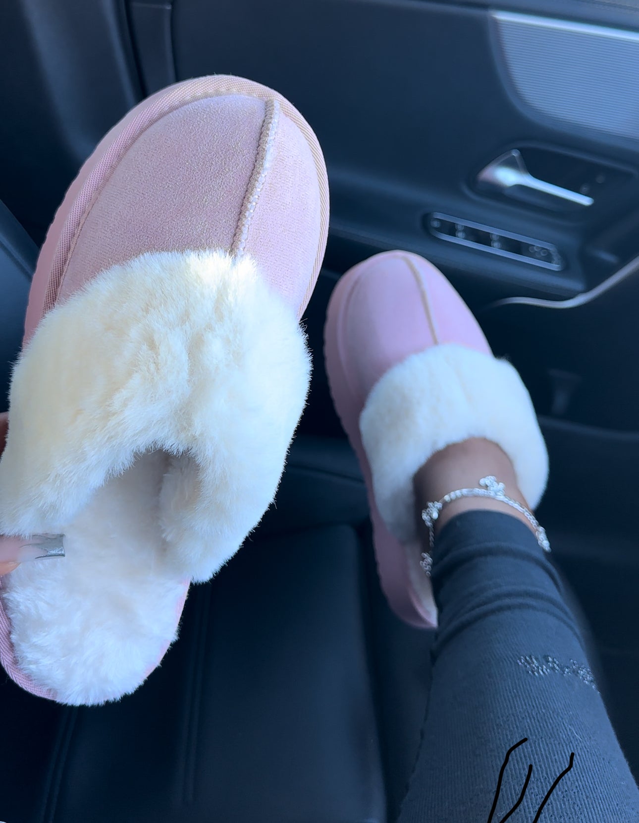 Pink fluff slides