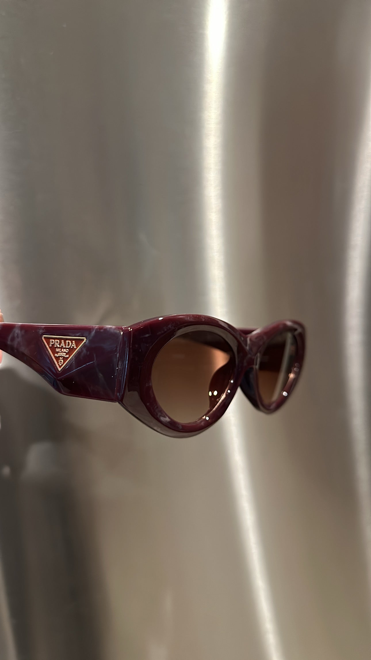 Maroon Prad shades